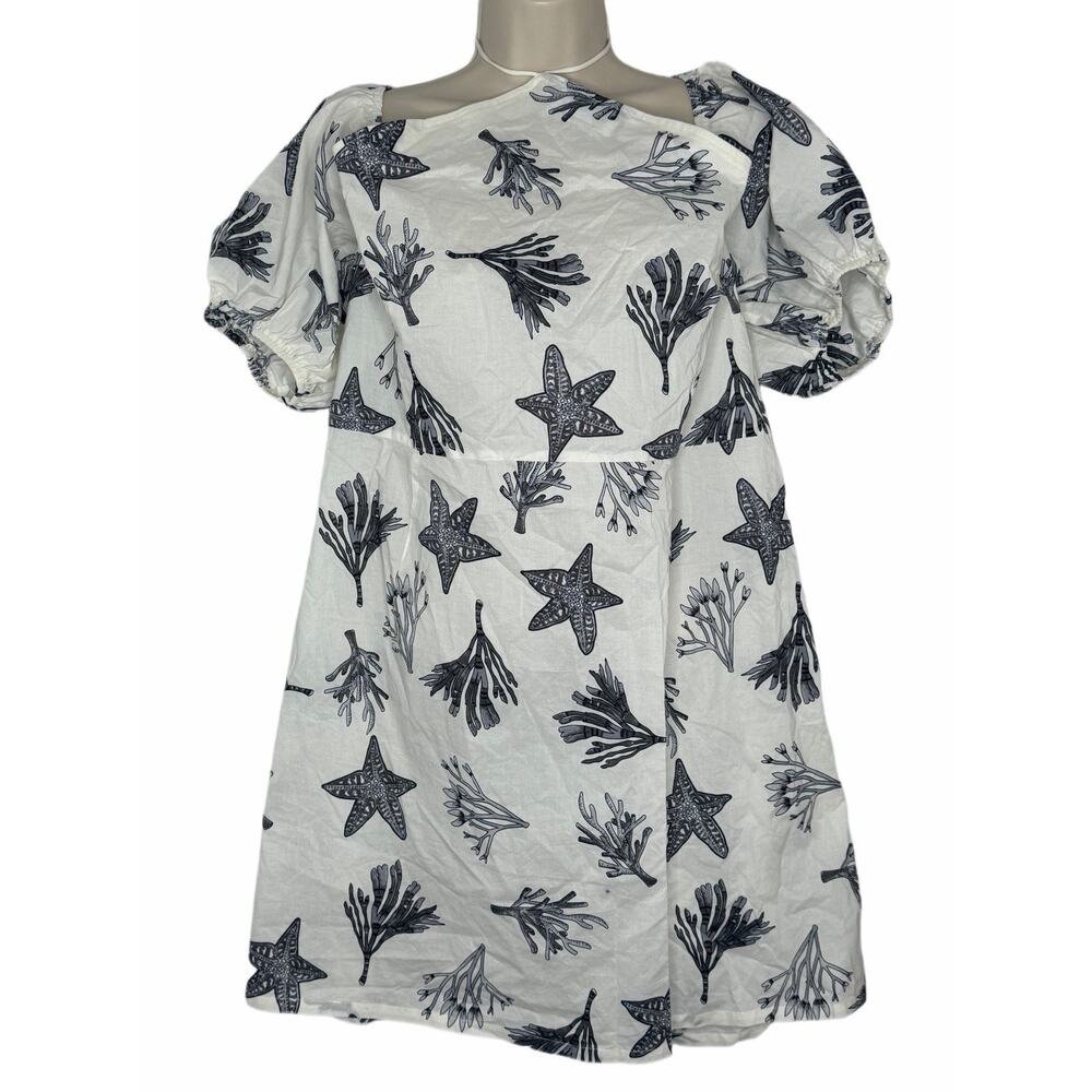 Never Fully Dressed White Reef Rocco Curve Cotton Halter Mini Dress Sz 20 NWT - Picture 2 of 10